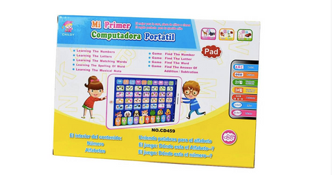 Image of Tablet Didáctica Interactiva En Español E Inglés Niños ROSA